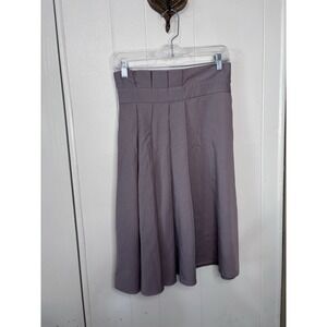 VOVK Purple Knee Length Skirt Women's Pleated Waist Size Medium Viscose Blend